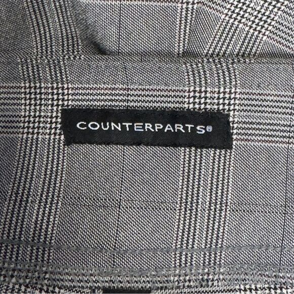 Counterparts Gray Plaid Pull-On Dress Pants - Size 18W - Picture 4 of 7